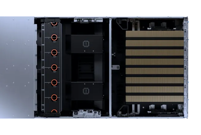 GPU сервер YADRO G4208P G3 для задач ИИ и высокопроизводительных вычислений